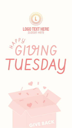 Cute Giving Tuesday Instagram story Image Preview