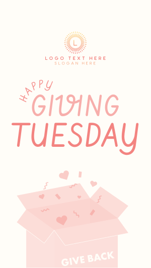 Cute Giving Tuesday Instagram story Image Preview