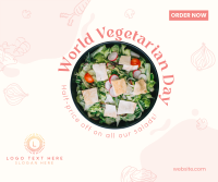 World Vegetarian Day Facebook Post Design
