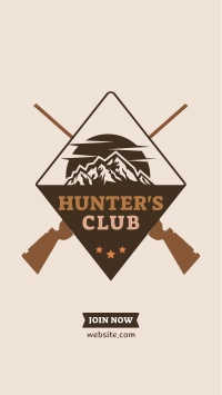 Hunters Club Instagram Story Design