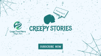 Creepy Stories YouTube banner | BrandCrowd YouTube banner Maker