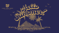 Vintage Summer Greeting Facebook event cover Image Preview