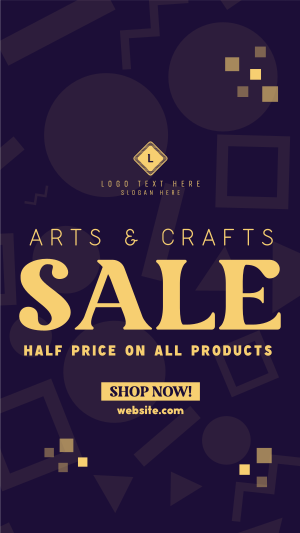 Art Supply Clearance Facebook story Image Preview