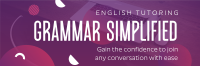 English Grammar Tutor Twitter Header Preview