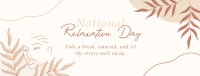 National Relaxation Day Facebook Cover Design