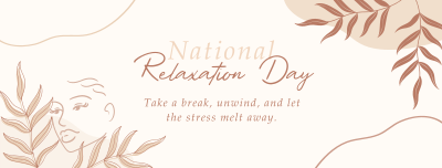 National Relaxation Day Facebook cover Image Preview