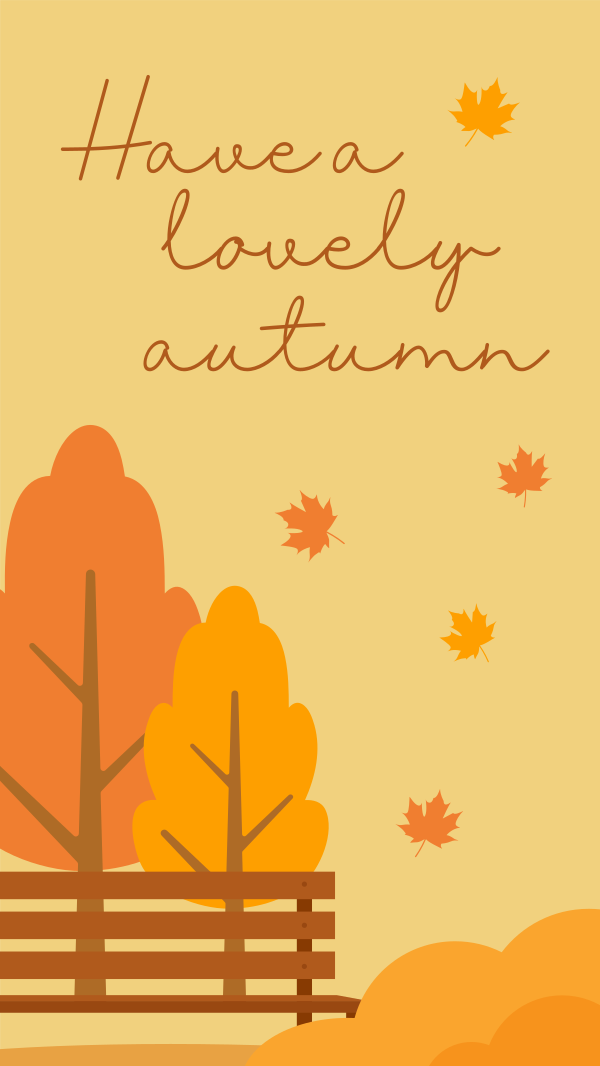 Autumn Greetings Instagram Story Design Image Preview