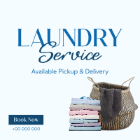 Laundry Delivery Services Instagram Post Design