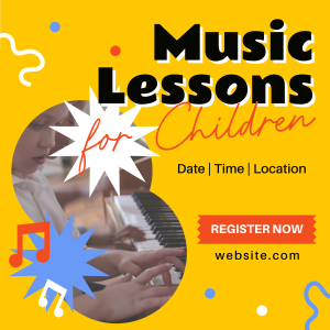 Music Lessons for Kids Instagram post Image Preview
