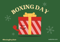 Boxing Day Gift Postcard Image Preview