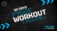 30 Days Workout Facebook Event Cover Design