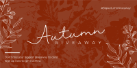 Leafy Autumn Grunge Twitter post Image Preview