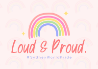 Pride Rainbow Postcard Image Preview