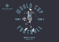 Football World Cup Tournament Postcard Image Preview