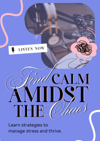 Find Calm Podcast Poster Design