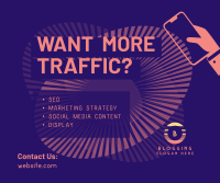 Traffic Content Facebook Post Design