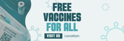 Free Vaccination For All Twitter header (cover) Image Preview
