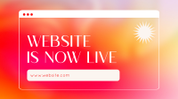 Website Now Live Facebook Event Cover Design