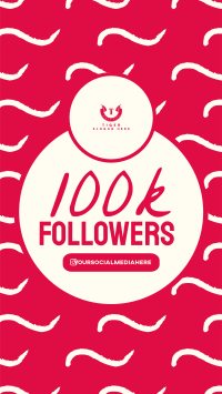 100k Followers Instagram Story Design