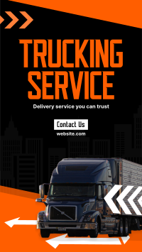 Truck Moving Service Instagram story Image Preview
