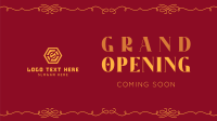 Elegant Grand Opening Facebook Event Cover Design