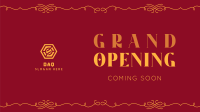 Elegant Grand Opening Facebook event cover Image Preview