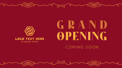 Elegant Grand Opening Facebook event cover Image Preview