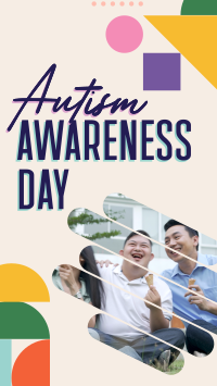 Autism Awareness Shapes Instagram story Image Preview