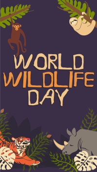Rustic World Wildlife Day TikTok video Image Preview