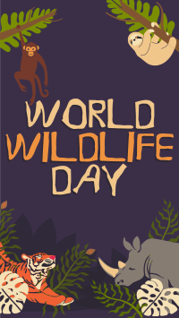 Rustic World Wildlife Day TikTok Video Image Preview