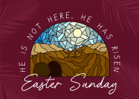 Modern Easter Sunday Postcard Image Preview