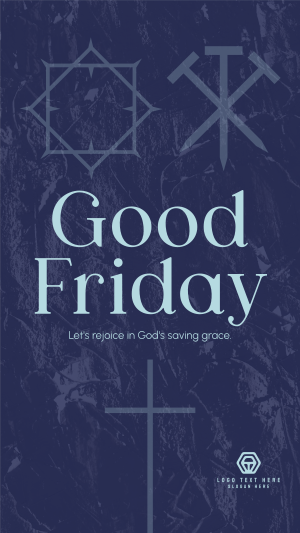 Minimalist Good Friday Greeting  Instagram story Image Preview