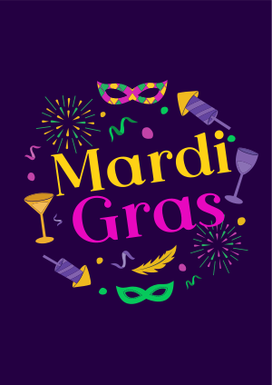 Mardi Gras Festival Flyer Image Preview