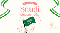 Raise Saudi Flag Facebook Event Cover Design