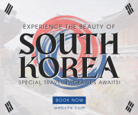 Korea Travel Package Facebook Post Design