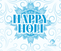Holi Greeting Flourishes Facebook post Image Preview