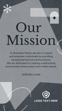 Stylish Our Mission YouTube Short Design