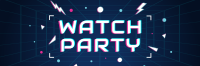 Futuristic Watch Party Twitter Header Image Preview