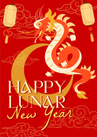 Lunar New Year Dragon Poster Image Preview