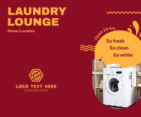 Clean Laundry Lounge Facebook Post Design