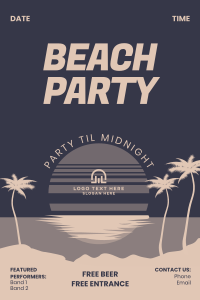 Beach Party Pinterest Pin Image Preview