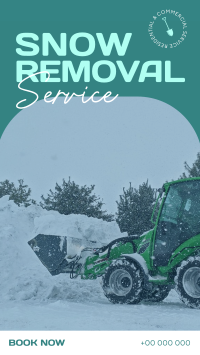 Snow Remover Service Facebook Story Design