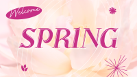 Floral Welcome Spring Facebook Event Cover Design
