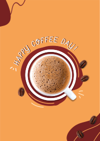 Coffee Day Scribble Poster Design
