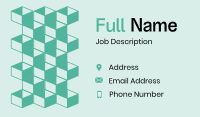 Modern Business Isometric Business Card Preview
