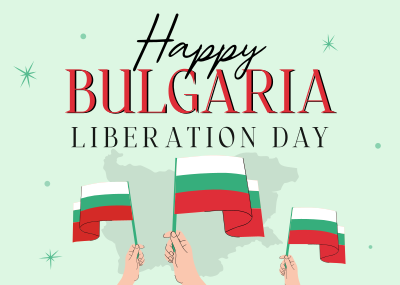 Happy Bulgaria Liberation Day Postcard Image Preview