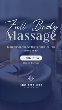 Full Body Massage Instagram Story Design