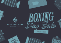 Boxing Sale Postcard Image Preview