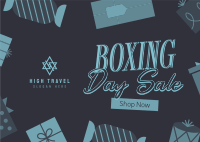 Boxing Sale Postcard Image Preview