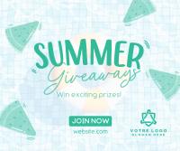 Refreshing Summer Giveaways Facebook Post Design